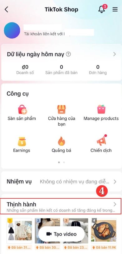 Tìm sản phẩm phễu trên tiktok