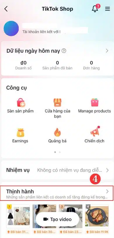 Tìm sản phẩm phễu trên tiktok
