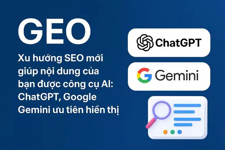GEO Tối ưu hóa công cụ tạo sinh